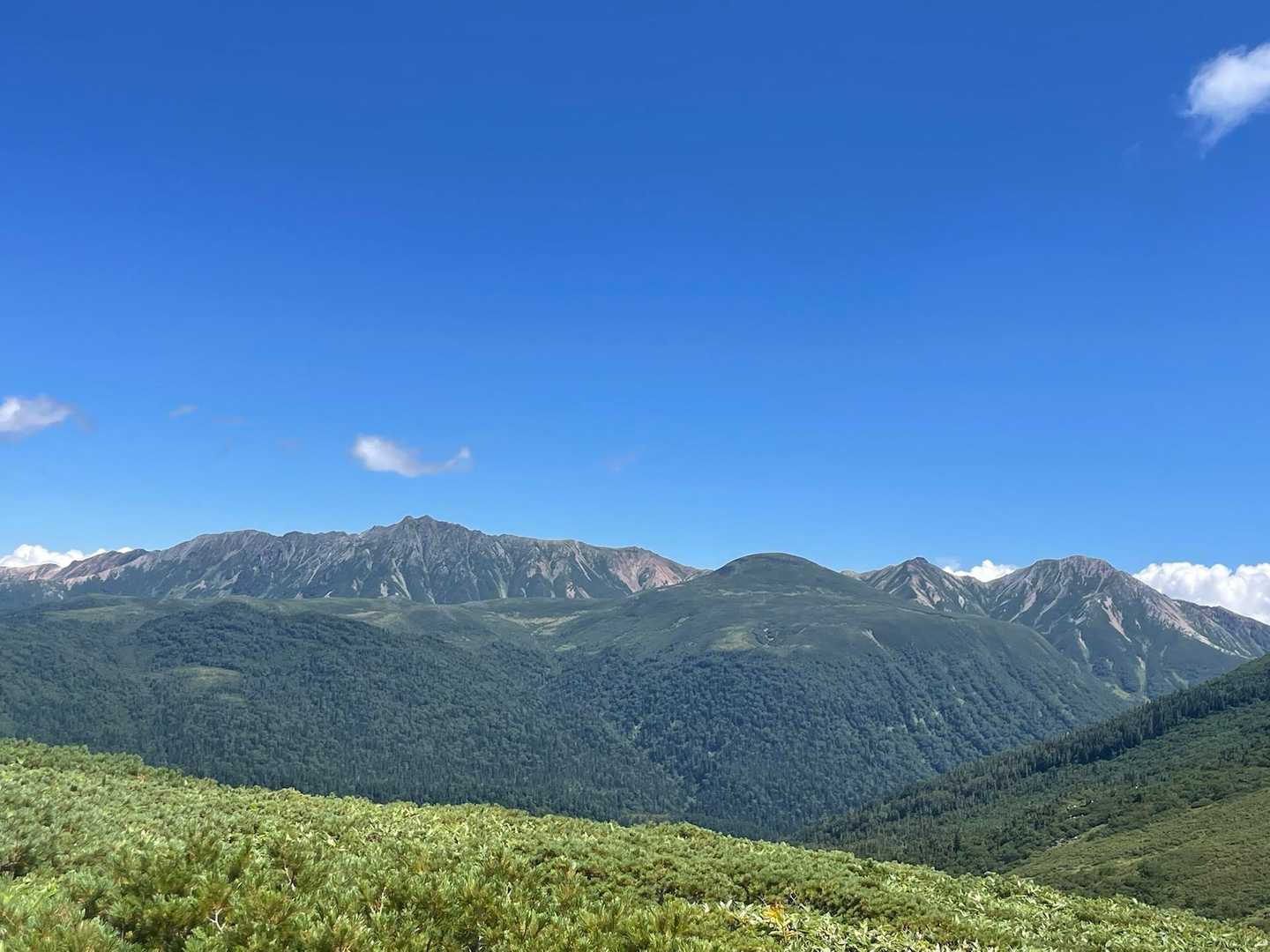 薬師岳～雲ノ平/祖父岳～鷲羽岳。