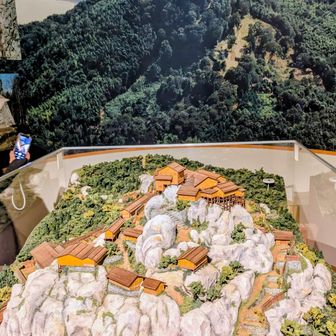 苗木遠史料館に入館、復元模型撮影は◯だったので📷️

城主が十代以上、名が゛友゛の文字が代々受け継がれてるのが印象的でした。
