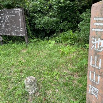 三池山山頂　眺望は少しだけあります⛰️