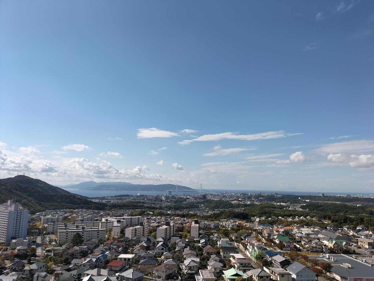須磨浦公園駅前バス停-旗振山-高倉山-高倉台登山口-横尾山 縦走コースの写真