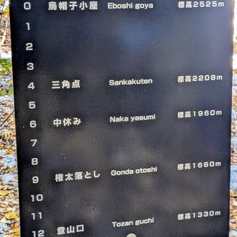 登山口の表示