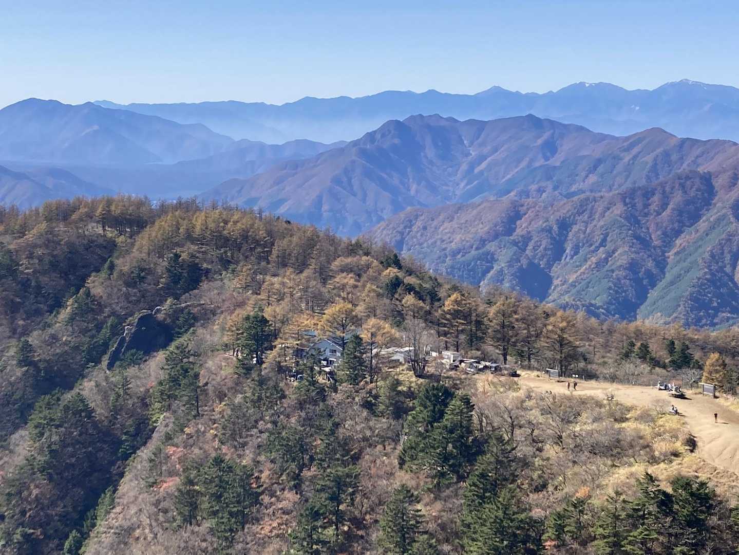 三ッ峠山登山口-三ッ峠山-三つ峠駅 縦走コースの写真