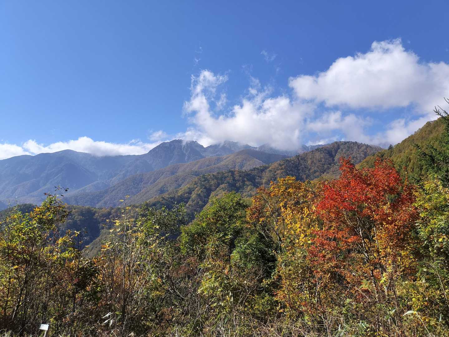 帰りには仙涯嶺も見えたよ
