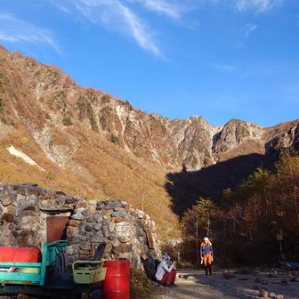 ババ平着いた。
スタートから約3時間。
お腹すいたので朝ごはんにします。