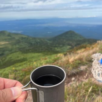 赤倉岳でコーヒーブレイク☕️