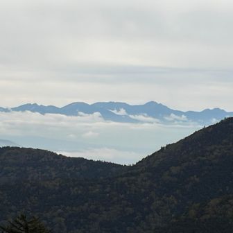 八ヶ岳が見えました