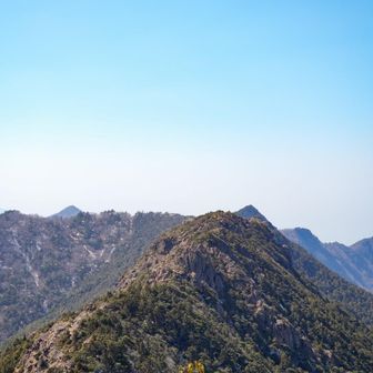 東赤石山から振り返った八巻山