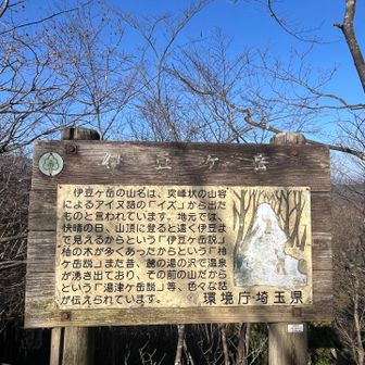 伊豆ヶ岳の山名はアイヌ語から？