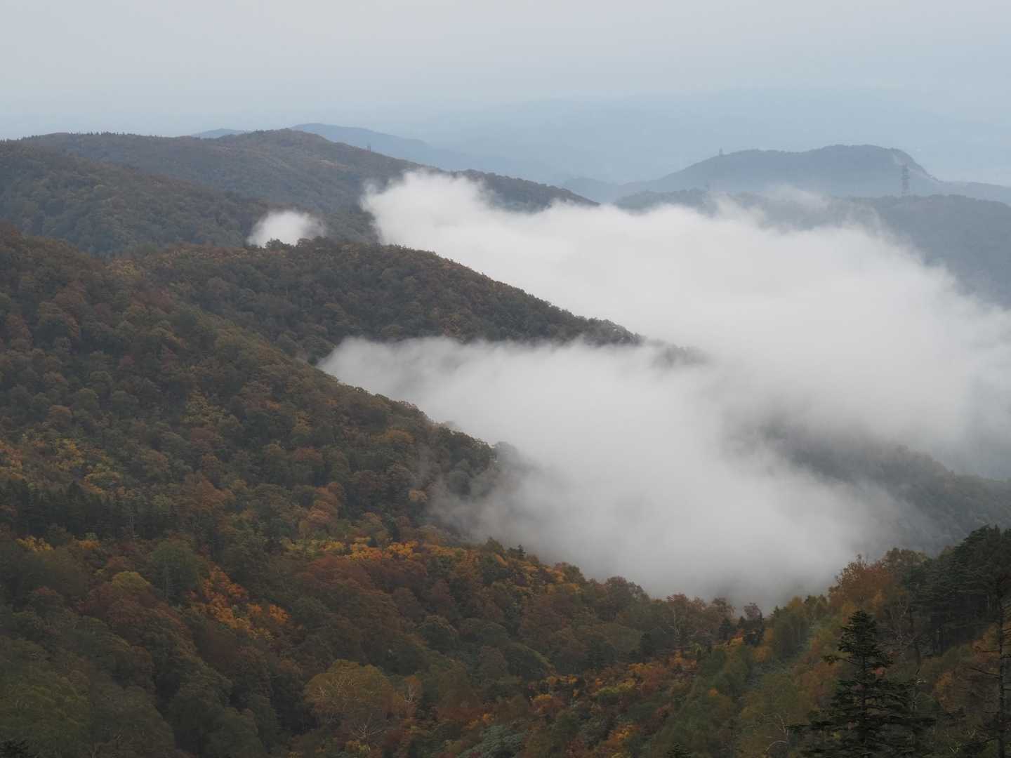 結構な滝雲が見えています。