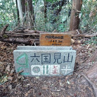 六国見山の山頂。