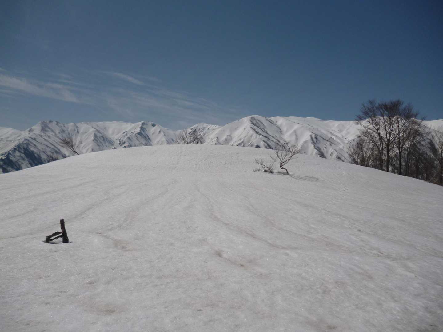 頂上に着きました。
奥は大日岳でしょうか