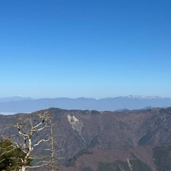中央アルプスと御嶽山🏔️