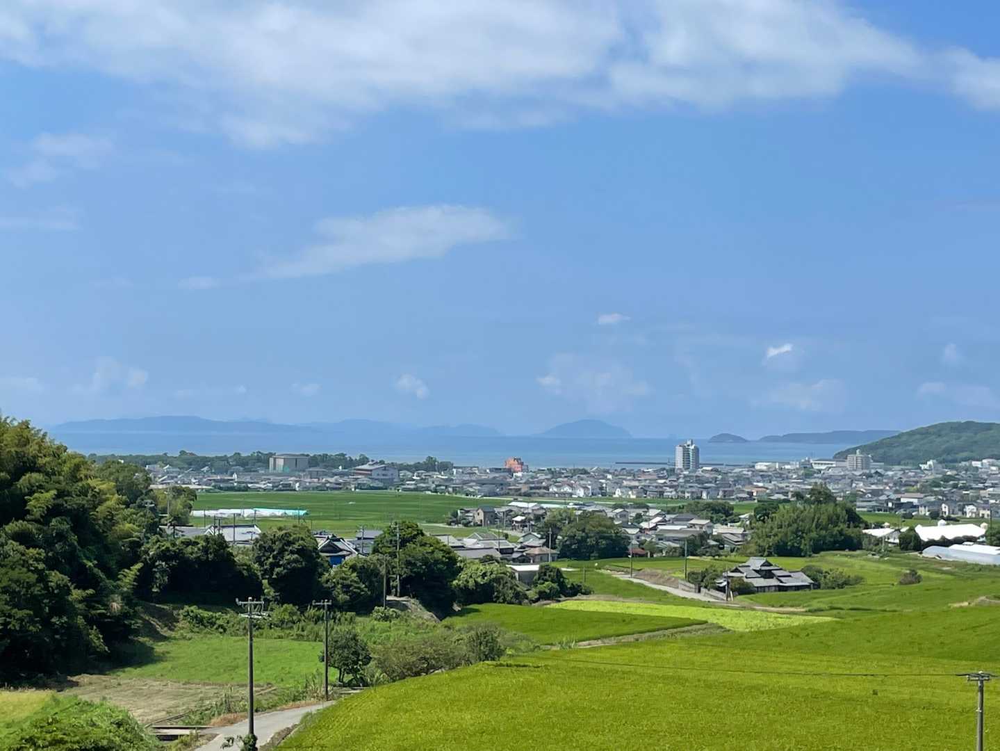 こちら反対側の景色🌞
海も見えて素晴らしいロケーション🏝🎣✨