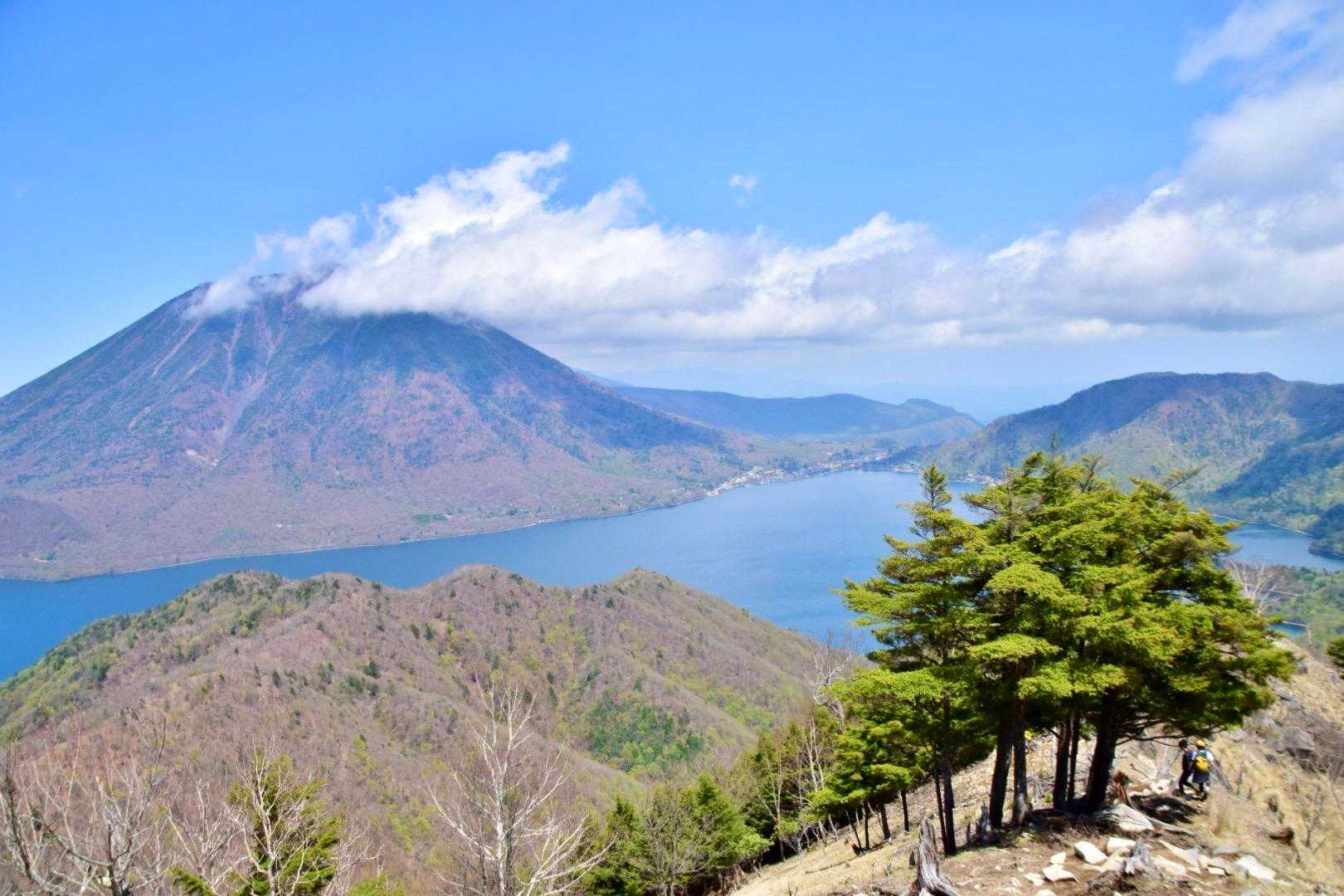 この景色眺めながら下山