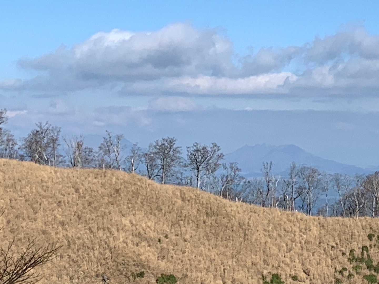 阿蘇五岳が視界に