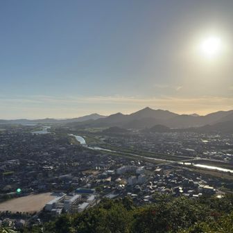 太陽が西に傾いてきました