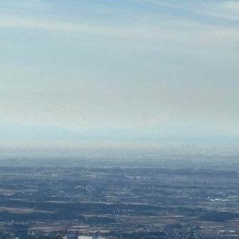 筑波市街方面の眺め