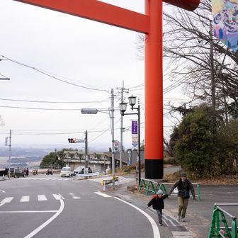 大鳥居をくぐります⛩️