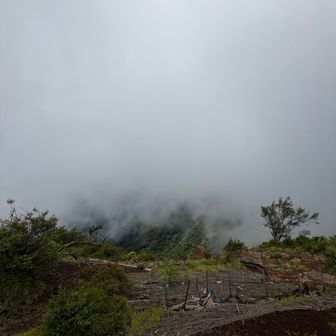 あっという間にガス、、、下山します