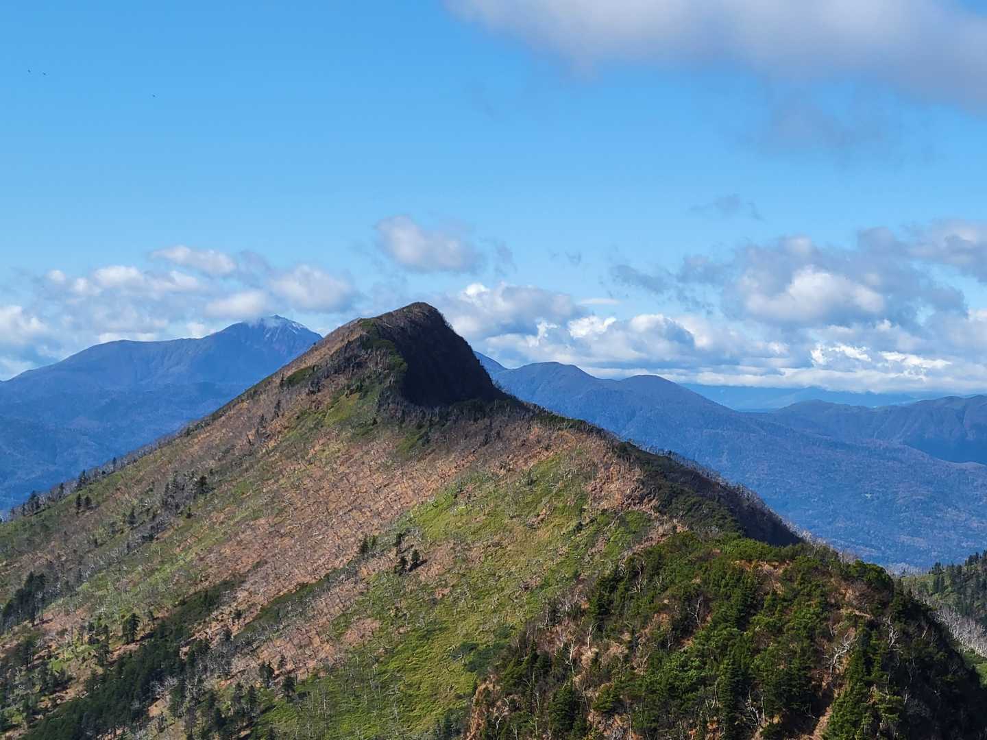 奥にニペソツ山が👀