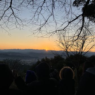 ついに初日の出が上がりました。