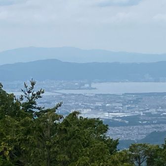 そして琵琶湖が見えます