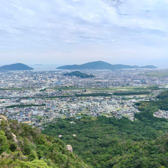 テラス岩から見た防府市街✨️