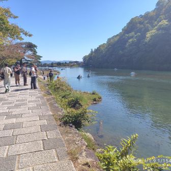 外国人で賑わう嵐山
