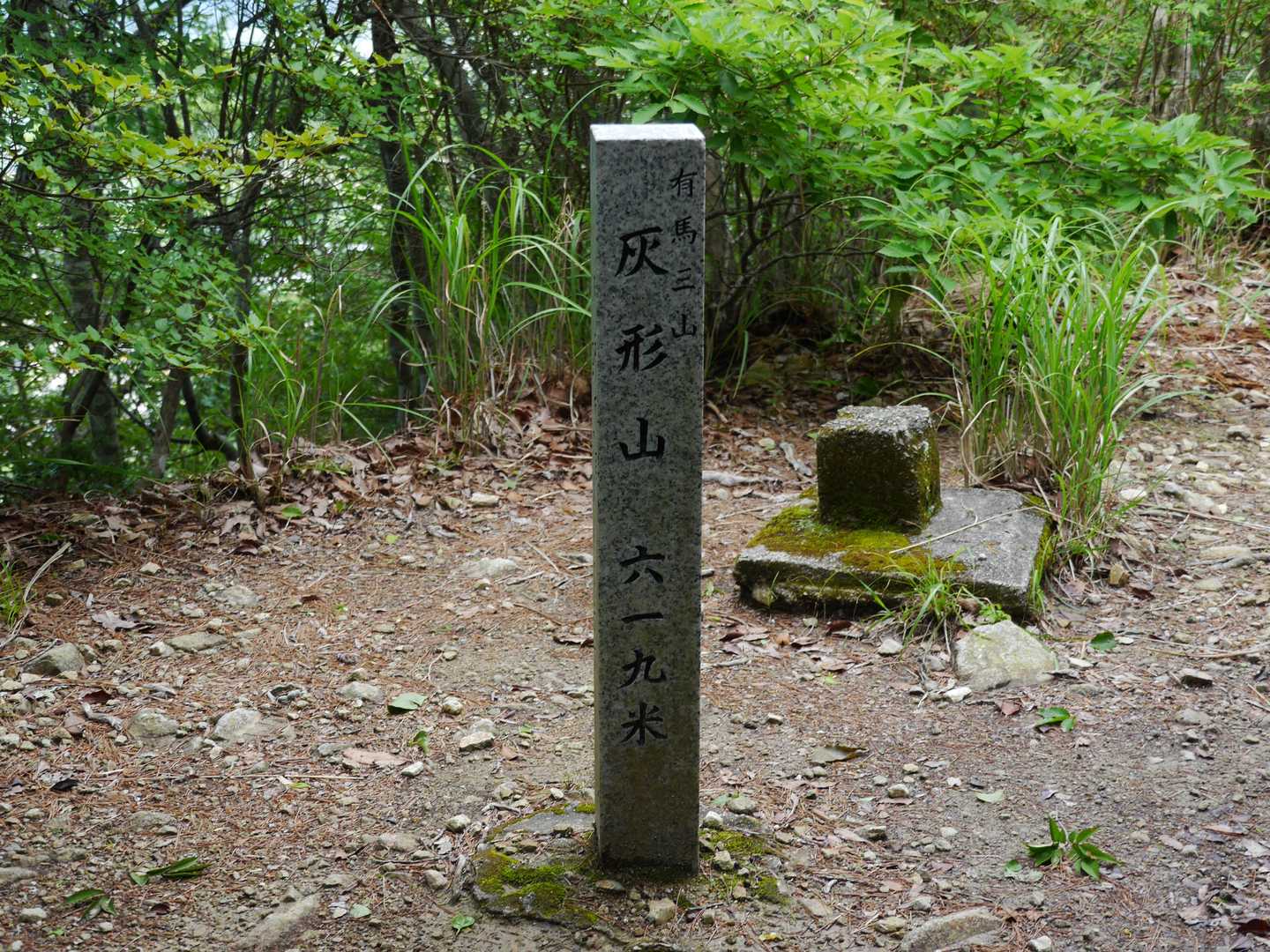 灰形山頂上