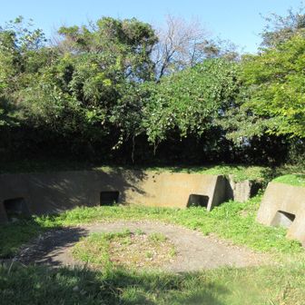 山頂、砲台跡　今に感謝🍀