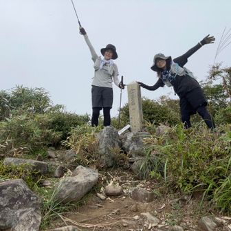 真っ白の中、記念撮影📷