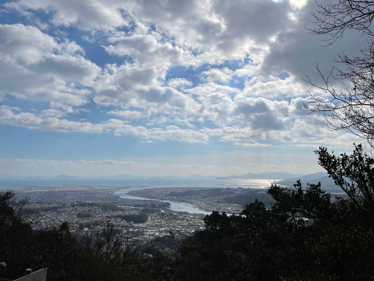反射板からの風景。