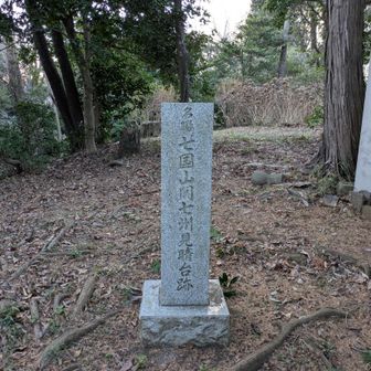 ほどなく七国山登頂 (ほとんど登らないけど) 。本日最初で最後の唯一のピーク。
七つの国 (武蔵、相模、甲斐、信濃、安房、下総、上野) が見えるからが名前の由来らしい。この標高でさすがにそれは...。