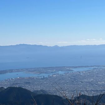 三保松原の半島がよく見える
