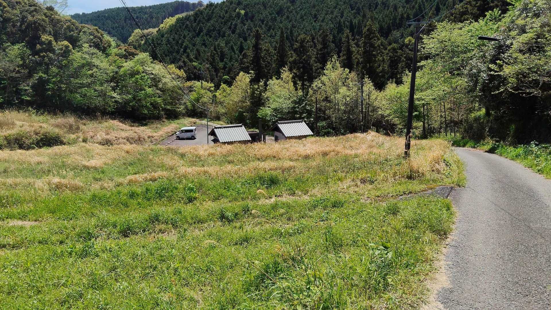 出発点の駐車場🅿️が見えました。