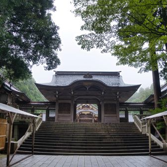 弥彦神社。ここは、二礼四拍手一礼が作法だそうです。