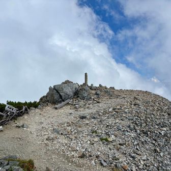 白馬鑓ヶ岳山頂
