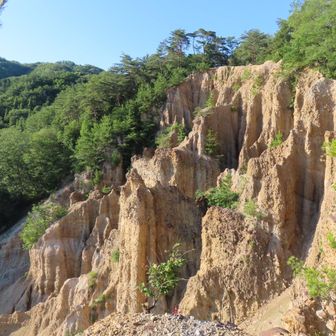 これが阿波の土柱、波濤嶽（はとうがだけ）
大迫力！