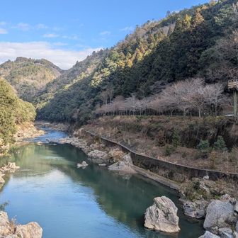 トロッコ保津峡駅
一度乗ったことがあります