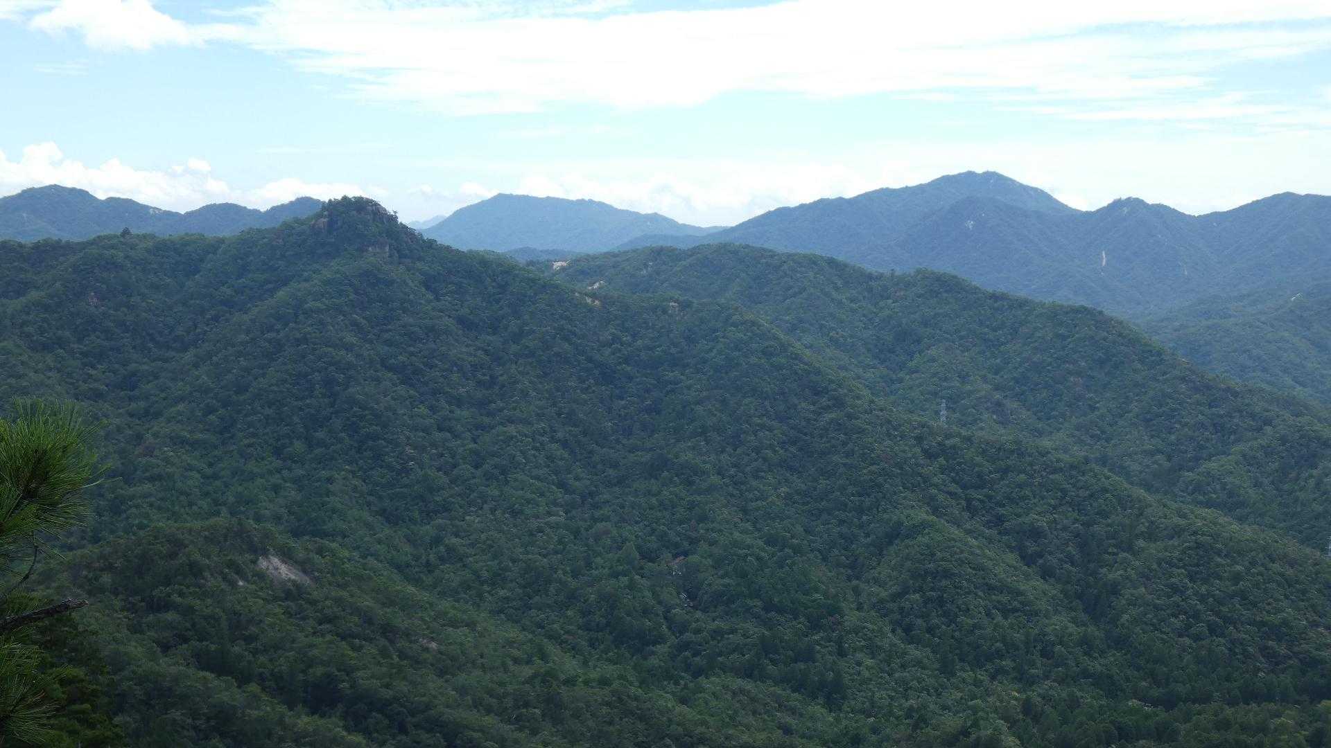 つばくろ山と同じくらいの高さまで登って来た。
風が抜けてくれるから少し涼む。