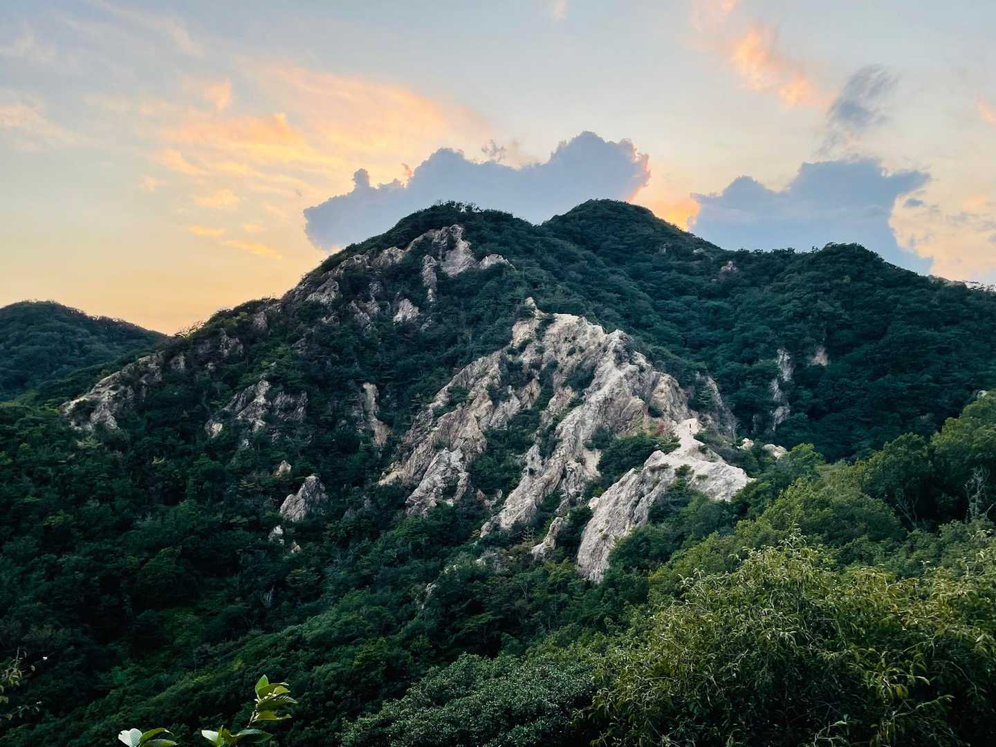 暗闇に染まる前の須磨アルプス⛰️