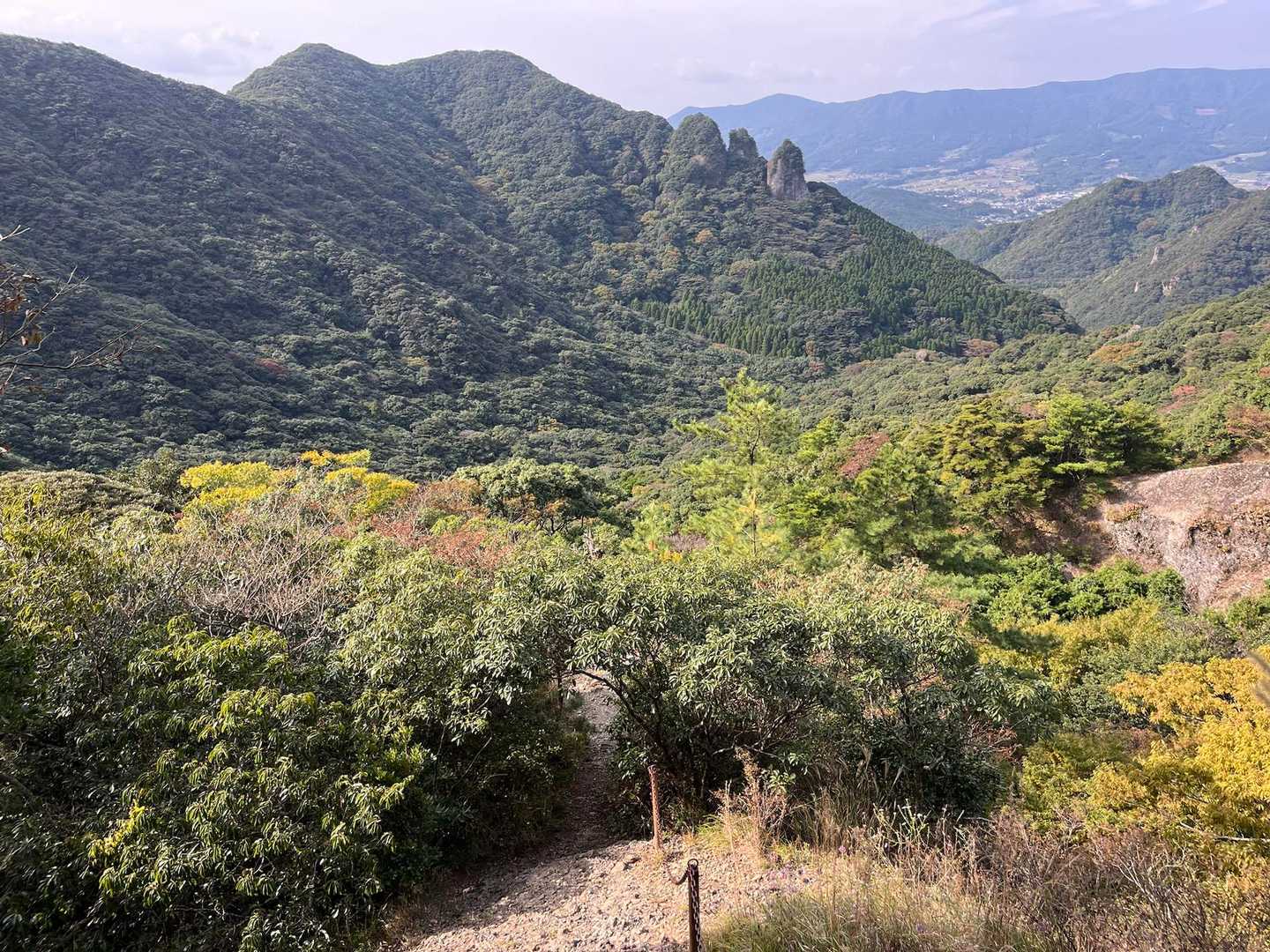 あの
みっつの岩場…すごいな