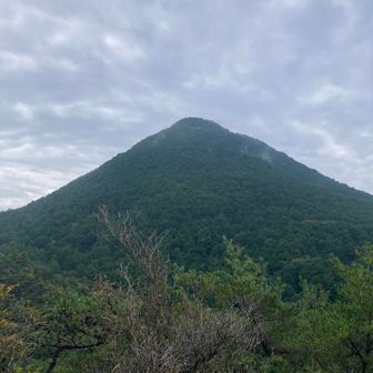 岩梨山から三上山（近江富士）