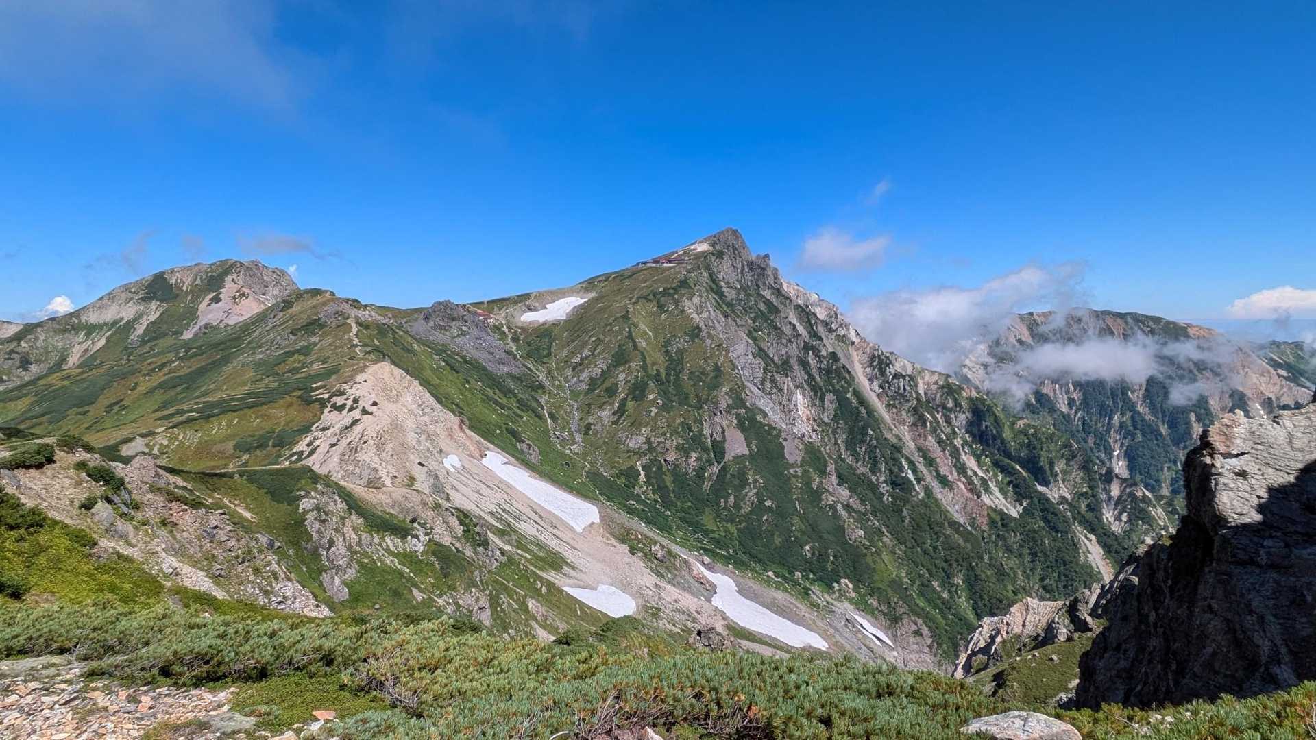 猿倉登山口-岩室跡-白馬岳-丸山-杓子岳-白馬鑓ヶ岳 周回コースの写真