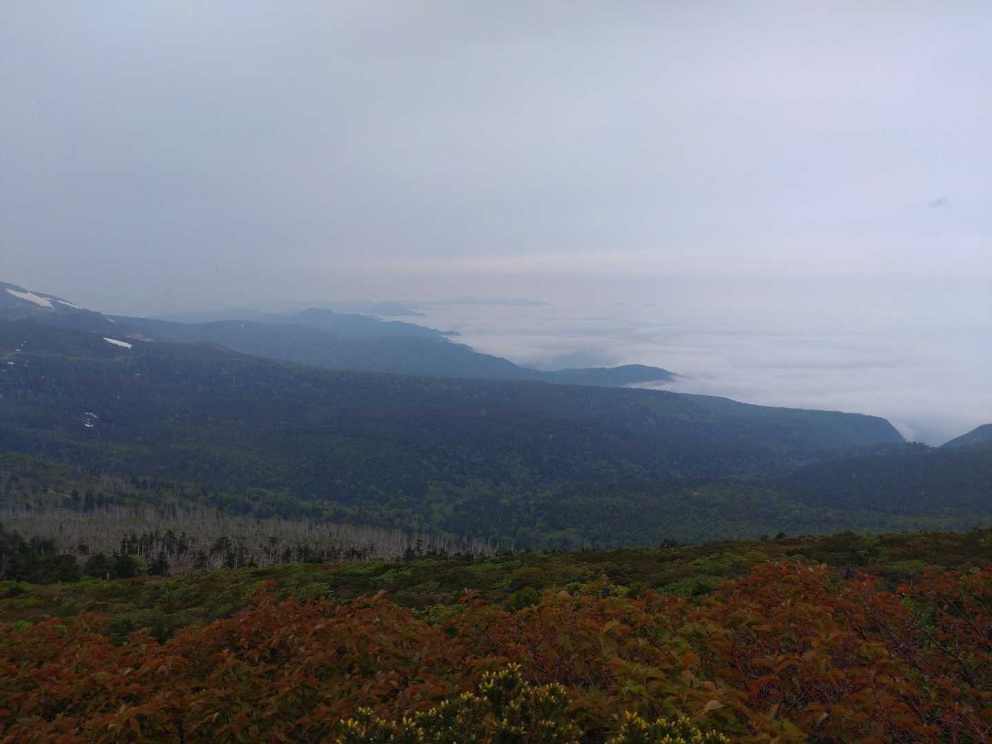 刈田峠-前山-杉ヶ峰-屏風岳-南屏風岳-不忘山-白石女子校 縦走コースの写真