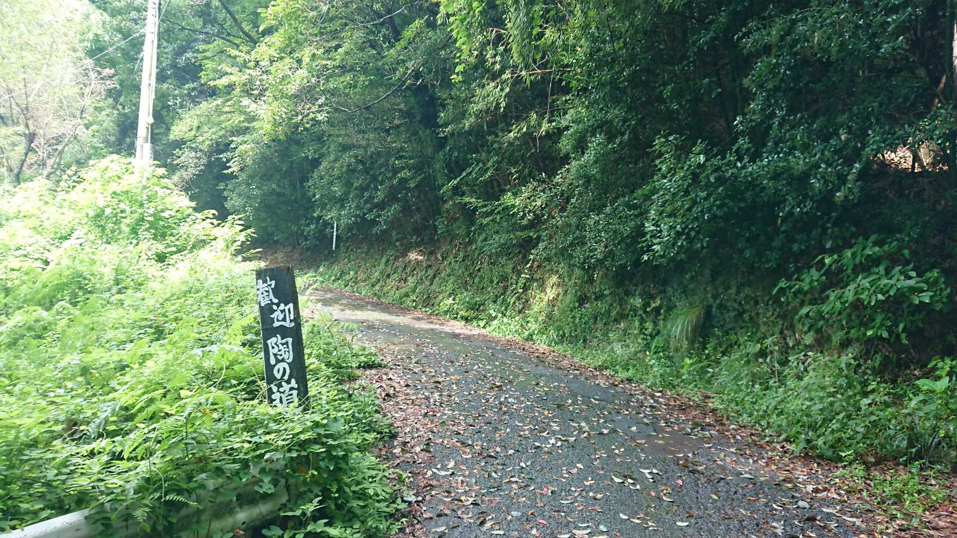 地元の(元)お嬢さん２人が下山され、「虻が凄い居るんよ！」っと団扇を差し出されました😊
「持っちょるんよ😊」と言ってザックから取り出しました