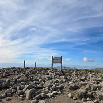 車山三角点どこいった？
見当たらず、標識を押さえておく