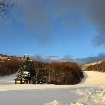 スキー場にも30センチくらい積もっている