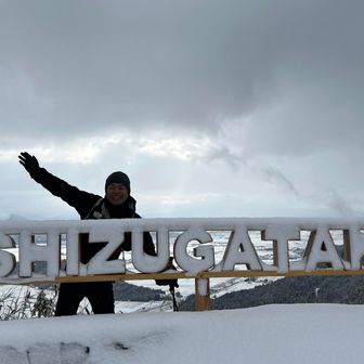 前回は無かった看板　賤ヶ岳