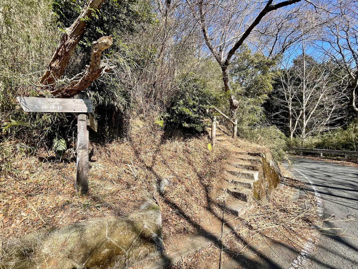 ここから再び登山道